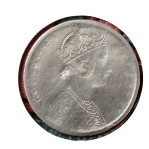 silver lakhi coin queen victoria